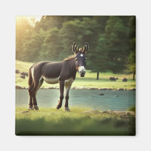 Ezel, Asinus, Jackass, Mule, Burro, WildAss Magneet