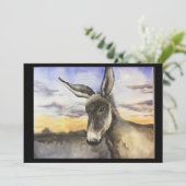 ezel bedankkaart (Staand voorkant)