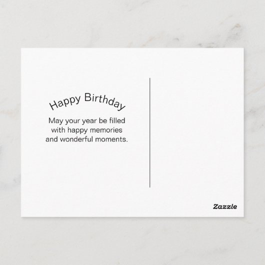 Ezel Bruin Taan Dier Foto Verjaardag Briefkaart (Achterkant)