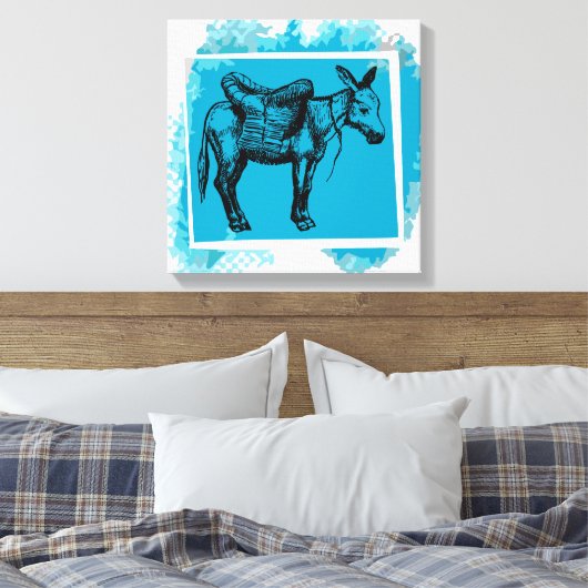 ezel canvas afdruk (Insitu (Slaapkamer))