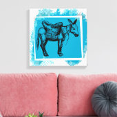 ezel canvas afdruk (Insitu (Woonkamer))