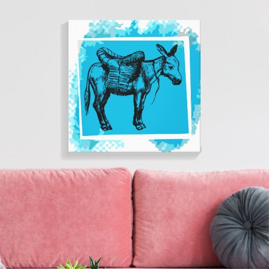 ezel canvas afdruk (Insitu (Woonkamer))