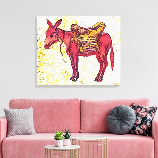 ezel canvas afdruk (Insitu (Woonkamer))