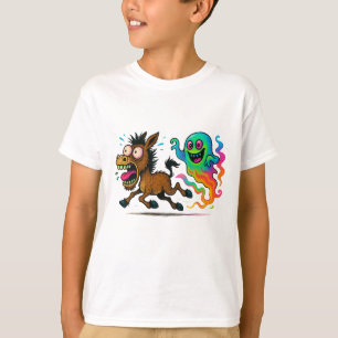 Ezel die rent van een Gekke geest T-shirt