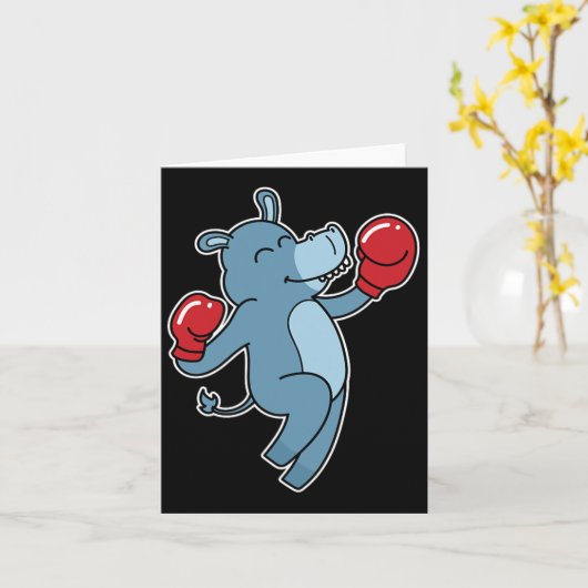 Ezel doet aan boksen kaart (Gele Bloem)