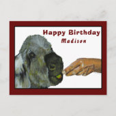 Ezel eet een appel Briefkaart (Voorkant)