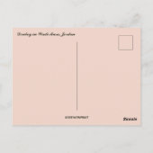 Ezel en bloemen in Wadi Musi Jordanië Briefkaart (Achterkant)