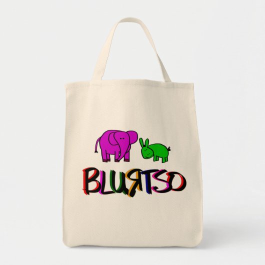 ezel en olifant tote bag (Voorkant)