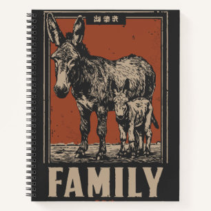 Ezel en veulen  - Humble Farm Animals Notitieboek