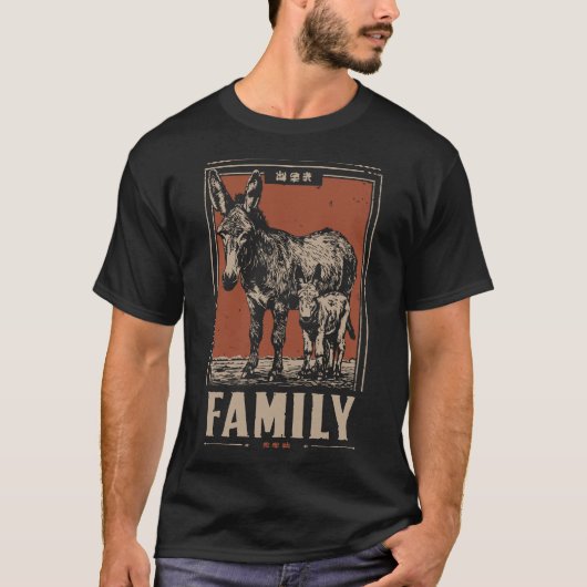 Ezel en veulen - Humble Farm Animals T-shirt (Voorkant)
