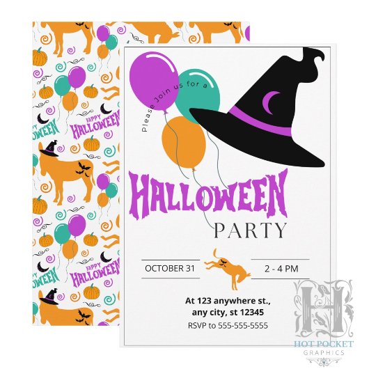 Ezel Halloween Feest Uitnodiging
