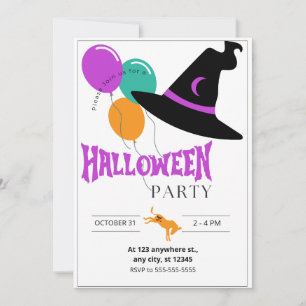 Ezel Halloween Feest Uitnodiging