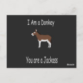 Ezel Humor Briefkaart (Achterkant)