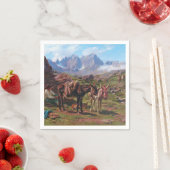 Ezel in de Pyreneeën (Rosa Bonheur) Servet (Insitu)