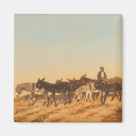 Ezel in het zuiden van Frankrijk (door Eugène Burn Magneet