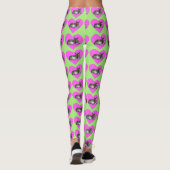 Ezel in Roze Hart Leggings (Achterkant)