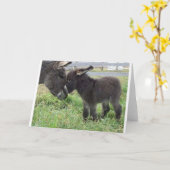 ezel kaart (Gele Bloem)