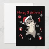 Ezel Kerst Ezels Winter Dieren Feestdagenkaart (Voorkant / Achterkant)