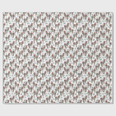 Ezel Kerst Inpakpapier (Vlak)