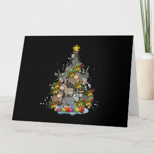 Ezel Kerstboom Grappige Ezel Liefhebber Cadeaus Ke Kaart