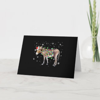 Ezel Kerstlichten Kleur  | Kerstman Ezel Cadeau Kaart