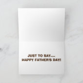 EZEL KIJKT ROND HOEK-VADERDAG HUMOR KAART (Binnen)