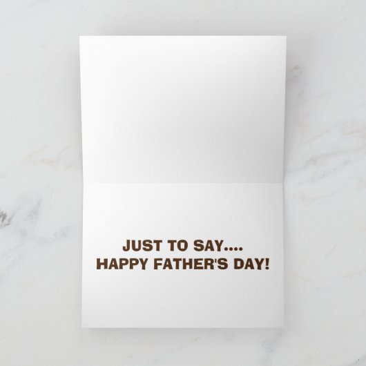 EZEL KIJKT ROND HOEK-VADERDAG HUMOR KAART (Binnen)