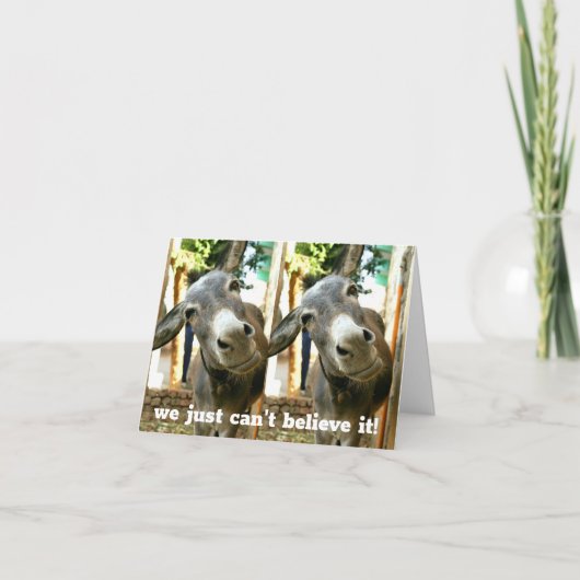 *EZEL KOPPEL IS GEWOON IN ONGELOOF * 60ste VERJAAR Kaart (Voorkant)