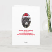 "Ezel maken geweldige Sinterklazen!" Kaart (Achterkant)