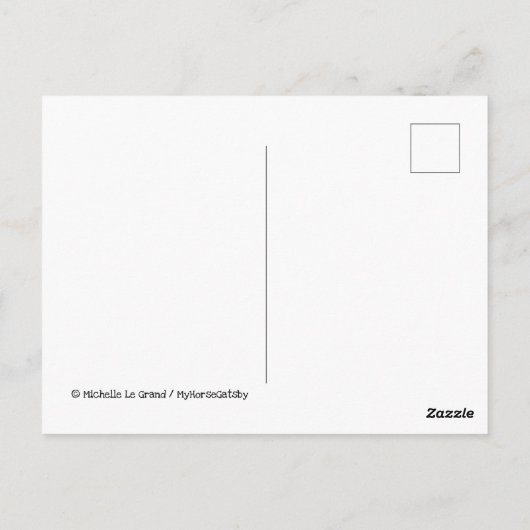 Ezel Mania Briefkaart (Achterkant)