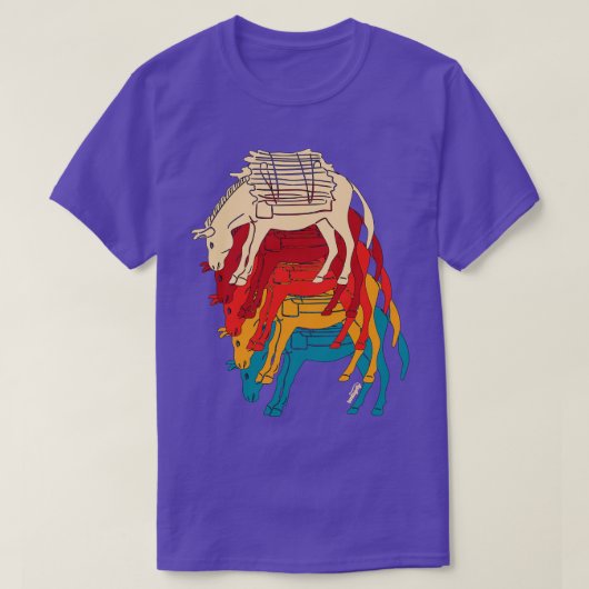 Ezel met bossen t-shirt (Design voorkant)