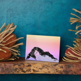 Ezel met canvas: Gedachten van jou Fotoplaat