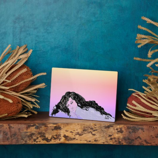 Ezel met canvas: Gedachten van jou Fotoplaat (Zijkant)