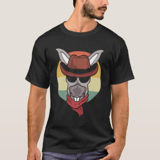 Ezel met Cowboy Pet Boerderij werknemer T-shirt