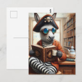 Ezel met een koffie briefkaart (Voorkant / Achterkant)