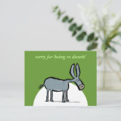 ezel - met je eigen woorden ! briefkaart (Staand voorkant)