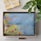 Ezel met Wildflower Impressionist Decoupage Tissuepapier (Geschenk)