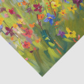 Ezel met Wildflower Impressionist Decoupage Tissuepapier (Detail)