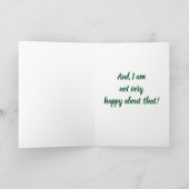 EZEL MIST ZIJN OF HAAR **BROER** HEEL TRIEST FEESTDAGEN KAART (Binnen)