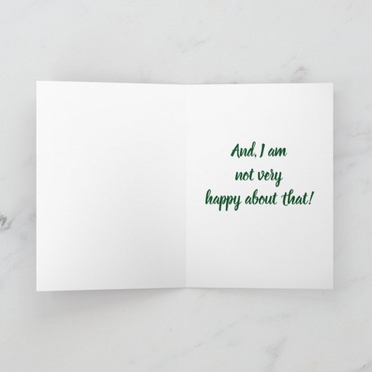 EZEL MIST ZIJN OF HAAR **BROER** HEEL TRIEST FEESTDAGEN KAART (Binnen)