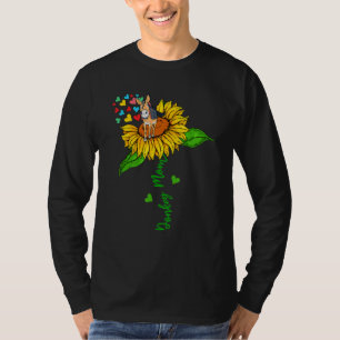 Ezel Moeder Mooie Dieren Op Zonnebloem Boer Moeder T-shirt