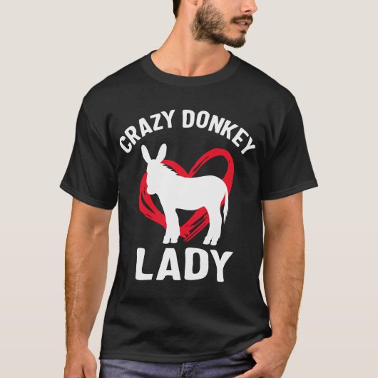 Ezel Moeder Shirt Gek Ezel Dame Grappig Dier (Voorkant)