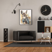 Ezel Muziek Fabriek Zingende Kunstprint Poster