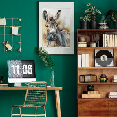 Ezel Muziek Fabriek Zingende Kunstprint Poster