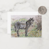 ezel notitiekaartje (Voorkant / Achterkant in situ)