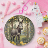  ezel onder de citroenbomen papieren bordje (Feest)