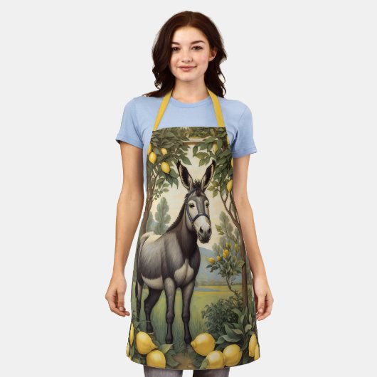  ezel onder de citroenbomen schort (Gedragen)
