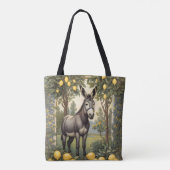  ezel onder de citroenbomen tote bag (Achterkant)