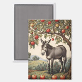  ezel onder een appelboom magneet (Voorkant / Achterkant)