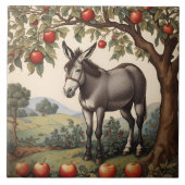  ezel onder een appelboom tegeltje (Voorkant)